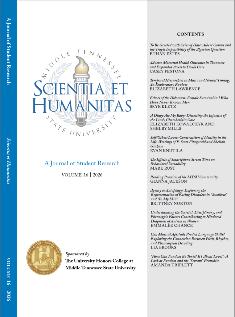 blue bordered cover with logos and list of included essays